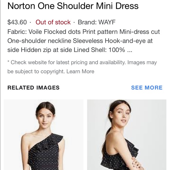 Wayf black with multi colored polka dots dress - Picture 3 of 7